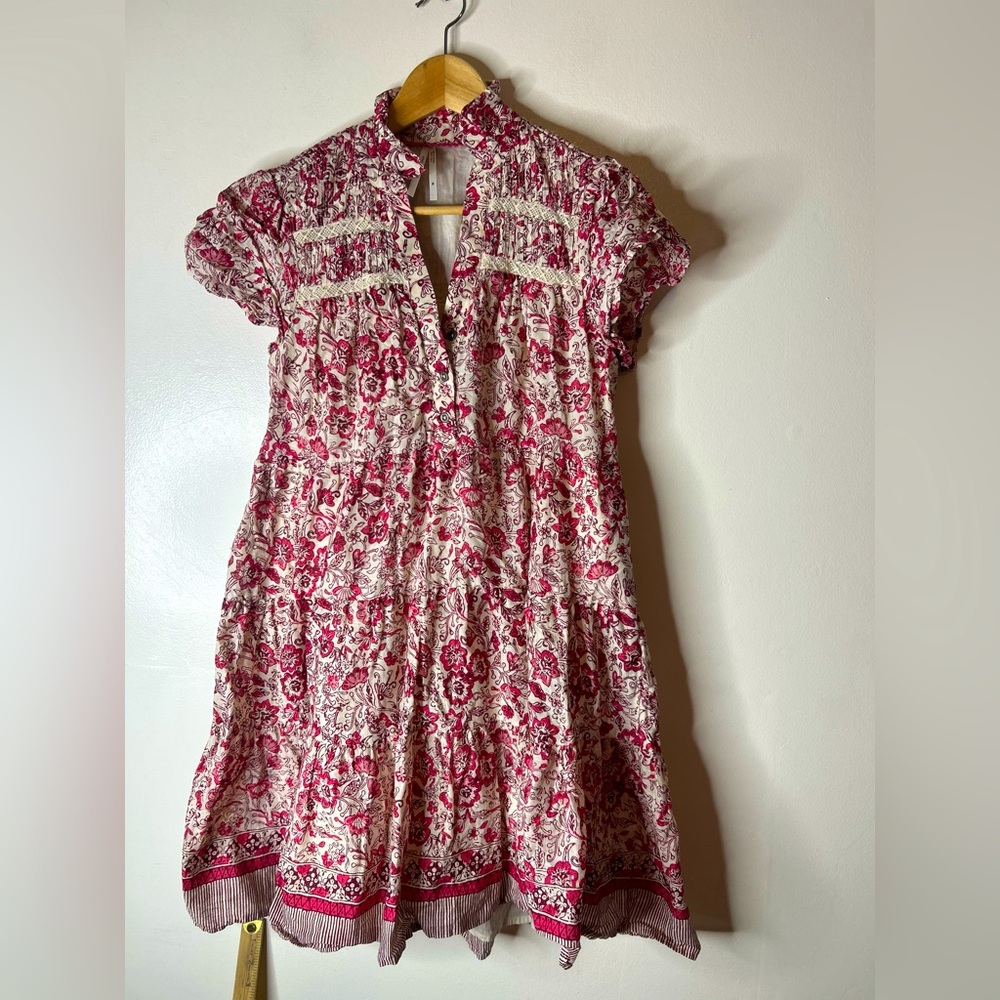 Anthropologie Georgina Tiered Floral Garden Dress Size Large